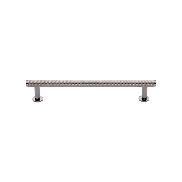 M Marcus - Heritage Brass, Knurled Cabinet Pull Handle with Rose, Cabinet Hardware, Cabinet Pull Handles