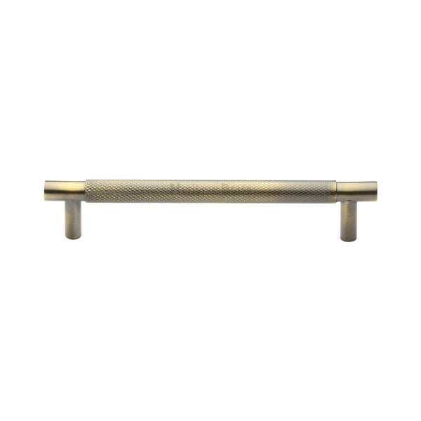 Partial Knurled Cabinet Pull Handle by M Marcus - Heritage Brass