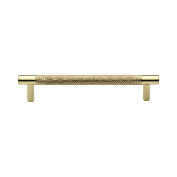 Partial Knurled Cabinet Pull Handle by M Marcus - Heritage Brass