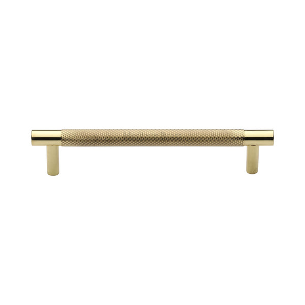 M Marcus - Heritage Brass, Partial Knurled Cabinet Pull Handle, Cabinet Hardware, Cabinet Pull Handles