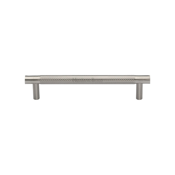 M Marcus - Heritage Brass, Partial Knurled Cabinet Pull Handle, Cabinet Hardware, Cabinet Pull Handles