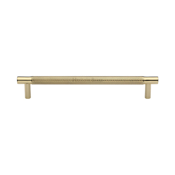 M Marcus - Heritage Brass, Partial Knurled Cabinet Pull Handle, Cabinet Hardware, Cabinet Pull Handles