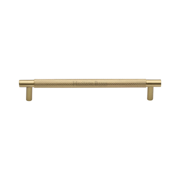 Partial Knurled Cabinet Pull Handle by M Marcus - Heritage Brass
