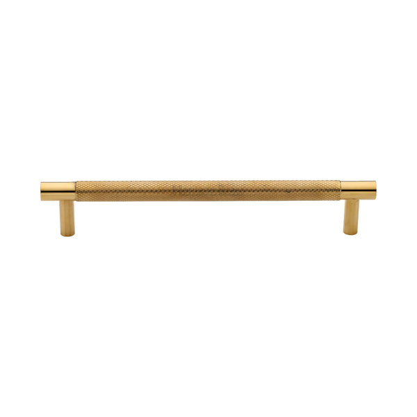 Partial Knurled Cabinet Pull Handle by M Marcus - Heritage Brass