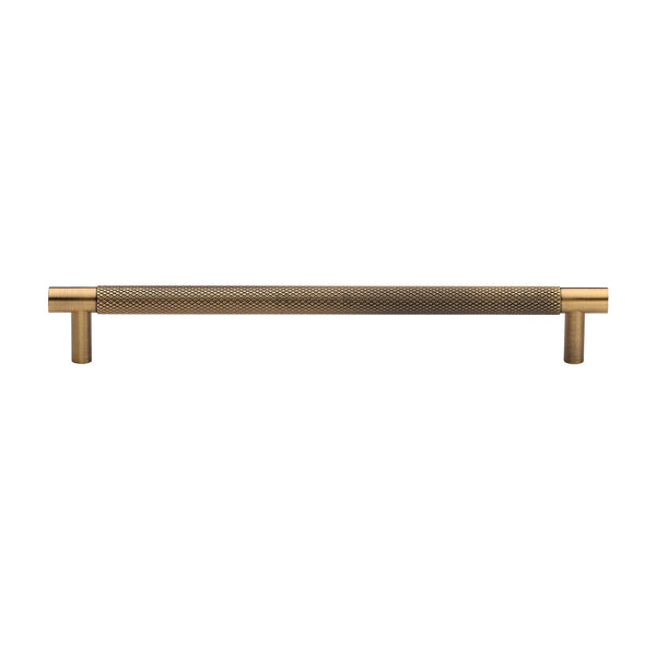 Partial Knurled Cabinet Pull Handle by M Marcus - Heritage Brass