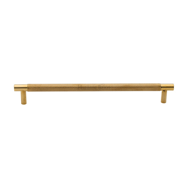 Partial Knurled Cabinet Pull Handle by M Marcus - Heritage Brass