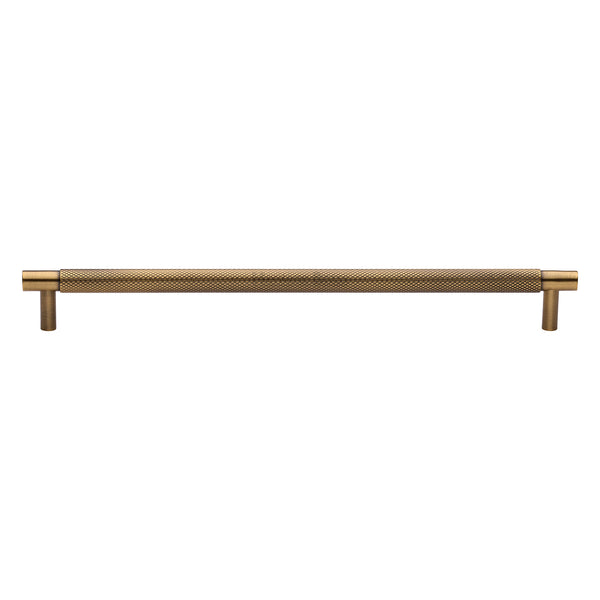 Partial Knurled Cabinet Pull Handle by M Marcus - Heritage Brass