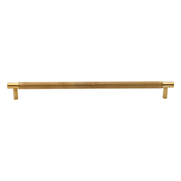 Partial Knurled Cabinet Pull Handle by M Marcus - Heritage Brass