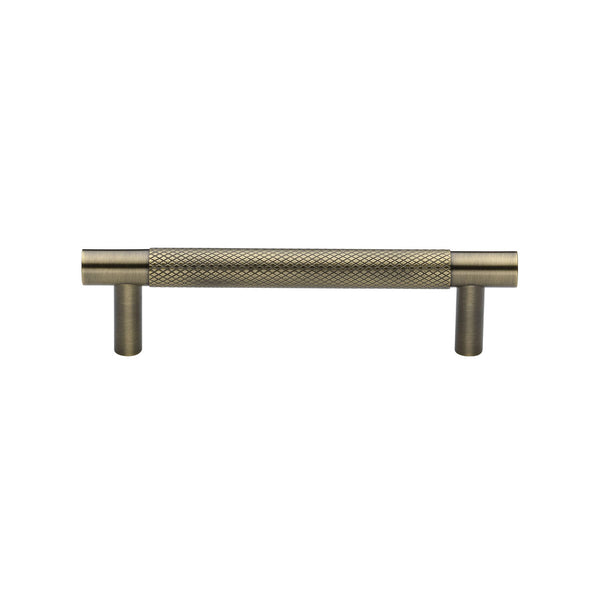 Partial Knurled Cabinet Pull Handle by M Marcus - Heritage Brass