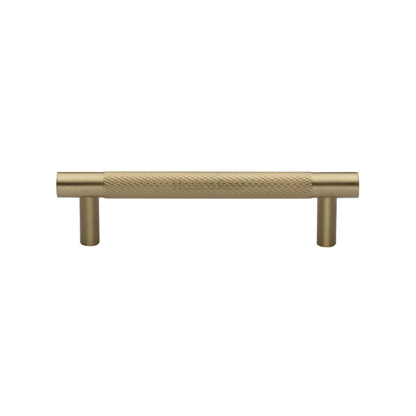 Partial Knurled Cabinet Pull Handle by M Marcus - Heritage Brass