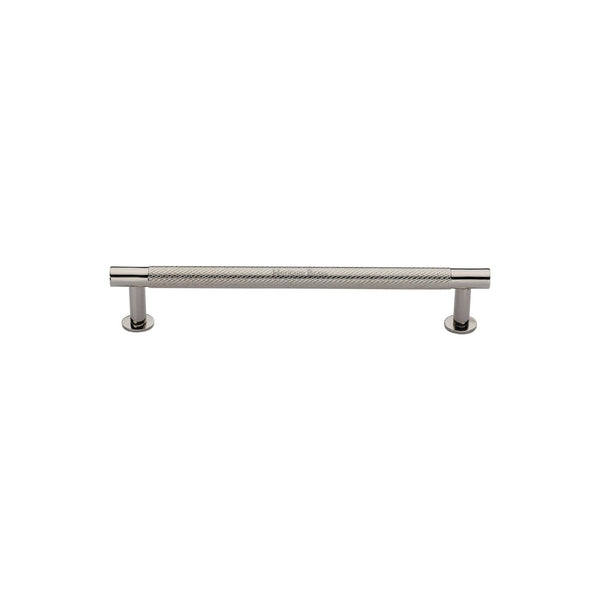 M Marcus - Heritage Brass, Partial Knurled Cabinet Pull Handle with Rose, Cabinet Hardware, Cabinet Pull Handles