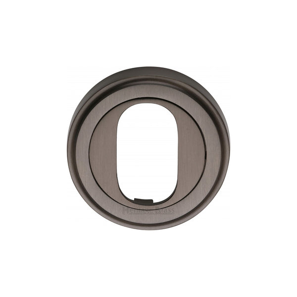 M Marcus - Heritage Brass, Oval Profile Cylinder Escutcheon Round - V5010, Escutcheons & Privacy Thumbturns, Escutcheons