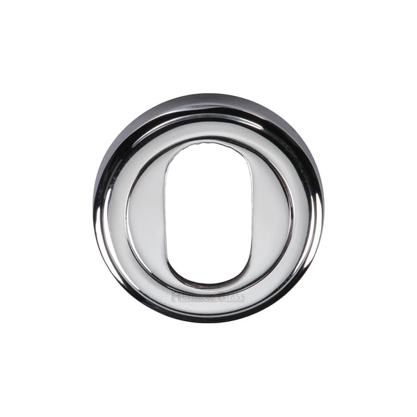 M Marcus - Heritage Brass, Oval Profile Cylinder Escutcheon Round - V5010, Escutcheons & Privacy Thumbturns, Escutcheons