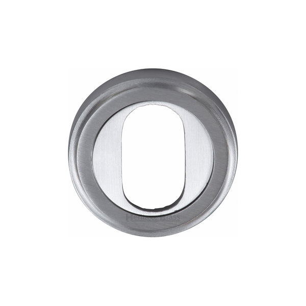 M Marcus - Heritage Brass, Oval Profile Cylinder Escutcheon Round - V5010, Escutcheons & Privacy Thumbturns, Escutcheons