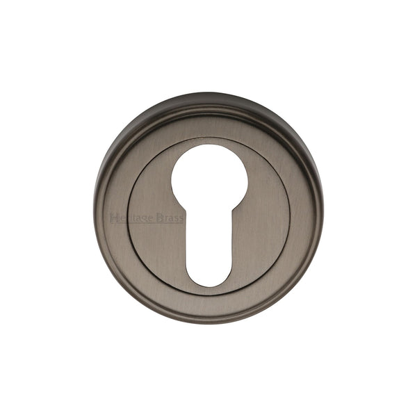 M Marcus - Heritage Brass, Euro Profile Cylinder Escutcheon Round - V5020, Escutcheons & Privacy Thumbturns, Escutcheons