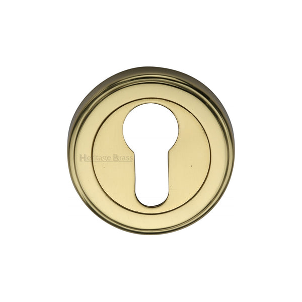 M Marcus - Heritage Brass, Euro Profile Cylinder Escutcheon Round - V5020, Escutcheons & Privacy Thumbturns, Escutcheons