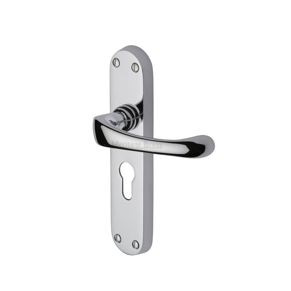 M Marcus - Heritage Brass, Gloucester Door Handle on Plate, Door Handles, Door Handles on Plate