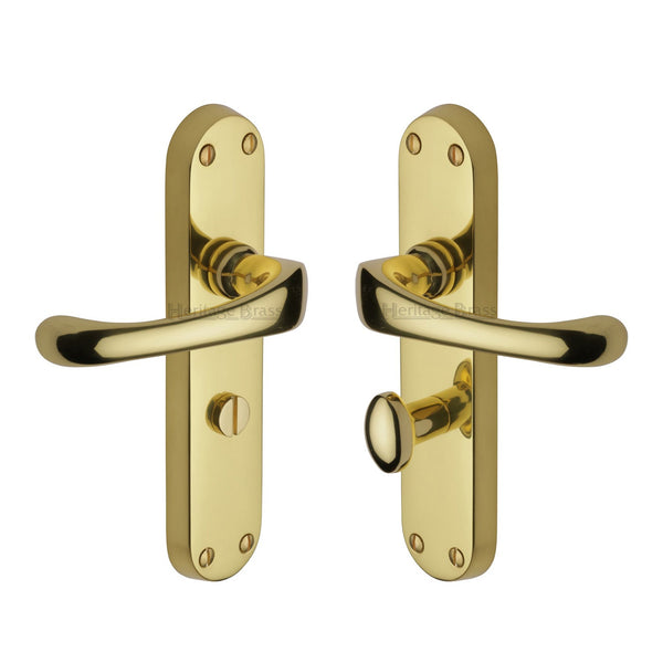 M Marcus - Heritage Brass, Gloucester Door Handle on Plate, Door Handles, Door Handles on Plate
