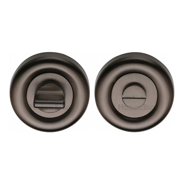 M Marcus - Heritage Brass, Round Bathroom Turn & Release - V6720, Escutcheons & Privacy Thumbturns, Turn & Release