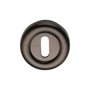 M Marcus - Heritage Brass, Standard Key Escutcheon Round - V6722, Escutcheons & Privacy Thumbturns, Escutcheons