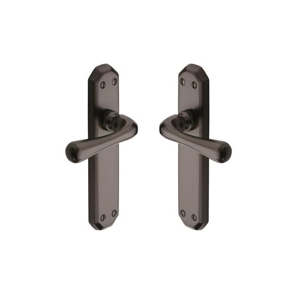 Charlbury Door Handle on Plate by M Marcus - Heritage Brass