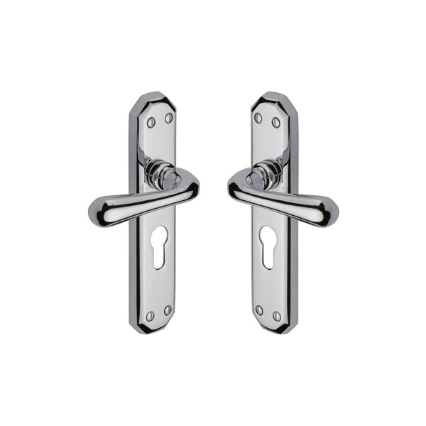 Charlbury Door Handle on Plate by M Marcus - Heritage Brass