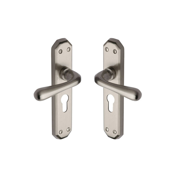 Charlbury Door Handle on Plate by M Marcus - Heritage Brass