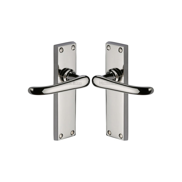 Windsor Door Handle on Plate by M Marcus - Heritage Brass