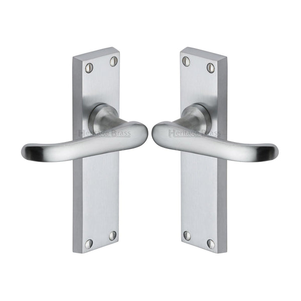 Windsor Door Handle on Plate by M Marcus - Heritage Brass