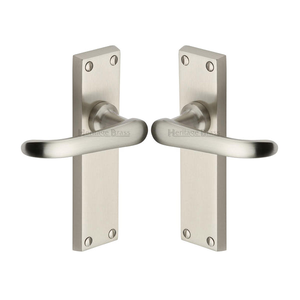 Windsor Door Handle on Plate by M Marcus - Heritage Brass