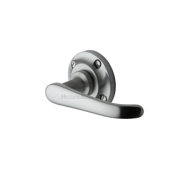 M Marcus - Heritage Brass, Windsor Door Handle on Round Rose, Door Handles, Door Handles on Round Rose