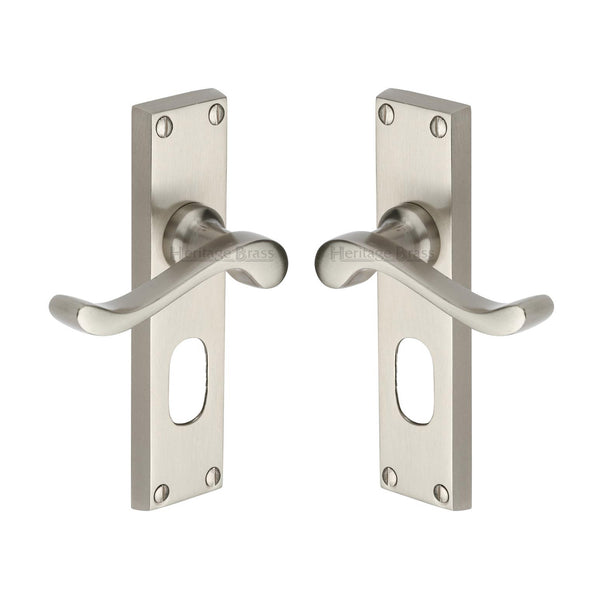 Bedford Door Handle on Plate by M Marcus - Heritage Brass