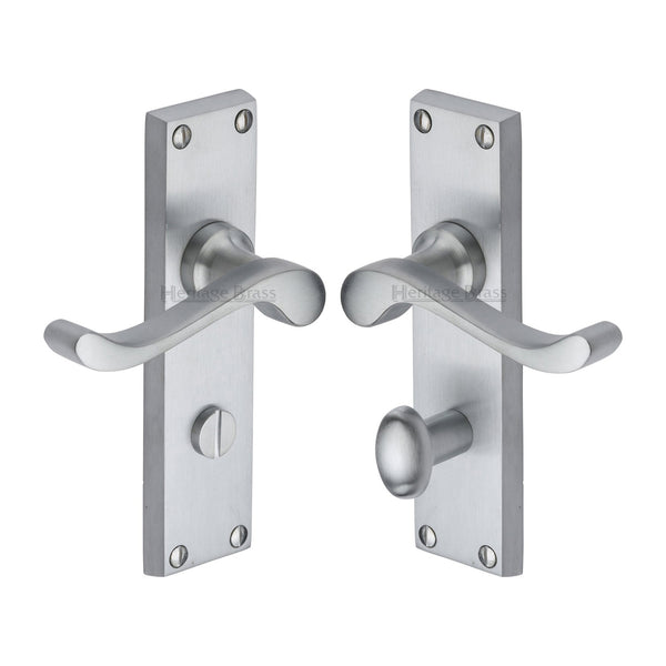 Bedford Door Handle on Plate by M Marcus - Heritage Brass