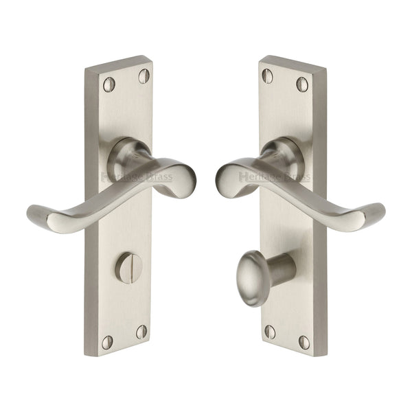 Bedford Door Handle on Plate by M Marcus - Heritage Brass