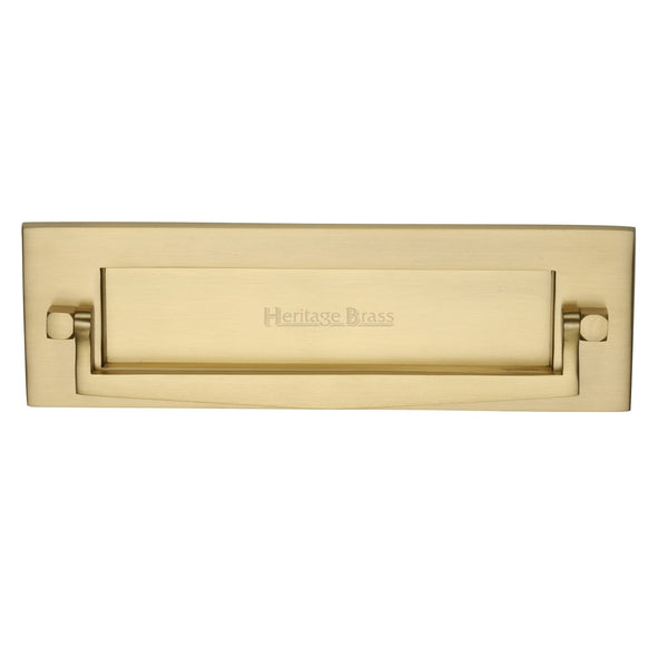 M Marcus - Heritage Brass, Postal Knocker Letterplate, Exterior Door Hardware, Letter Plates