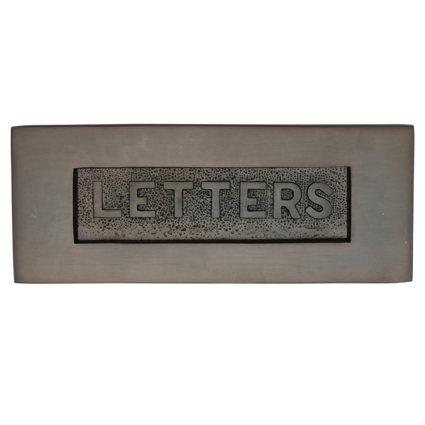 M Marcus - Heritage Brass, Embossed Letterplate, Exterior Door Hardware, Letter Plates