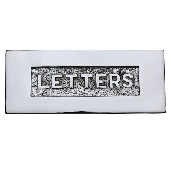 M Marcus - Heritage Brass, Embossed Letterplate, Exterior Door Hardware, Letter Plates