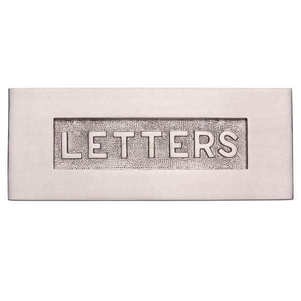 M Marcus - Heritage Brass, Embossed Letterplate, Exterior Door Hardware, Letter Plates