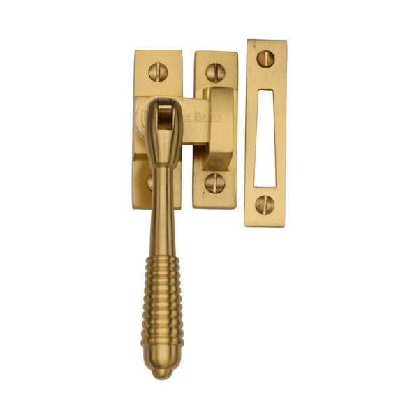 Mortice & Hook Plate Reeded Casement Fastener by M Marcus - Heritage Brass
