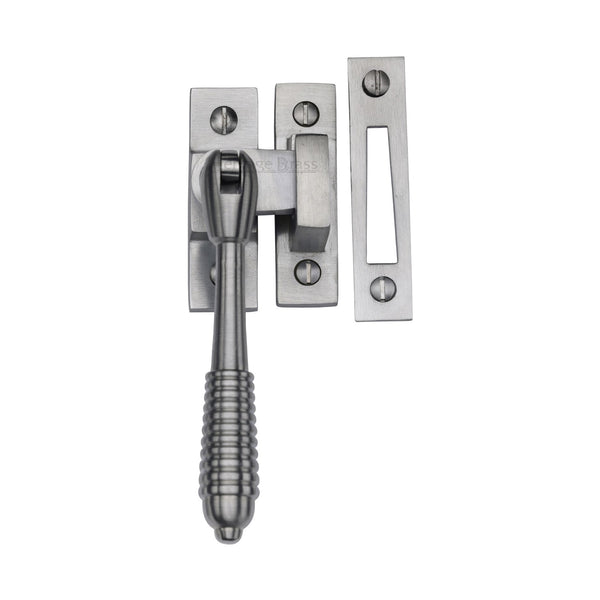 Mortice & Hook Plate Reeded Casement Fastener by M Marcus - Heritage Brass