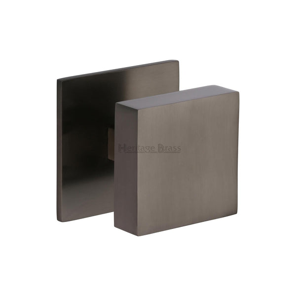 Square Centre Door Knob by M Marcus - Heritage Brass