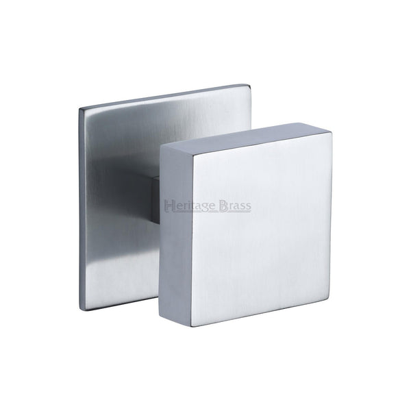 Square Centre Door Knob by M Marcus - Heritage Brass