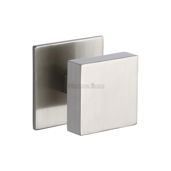 Square Centre Door Knob by M Marcus - Heritage Brass
