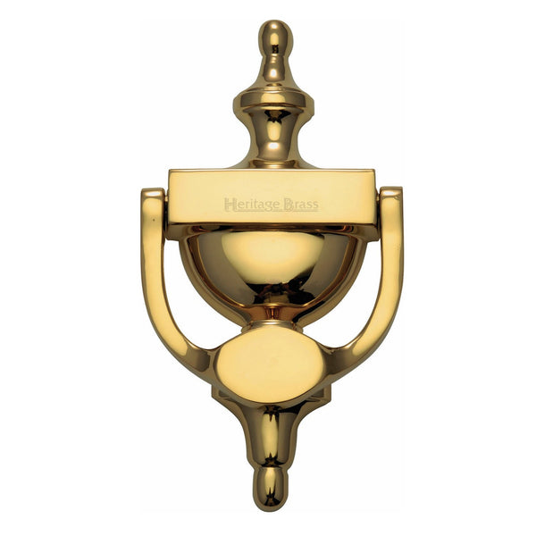 M Marcus - Heritage Brass, Urn Door Knocker, Exterior Door Hardware, Door Knockers