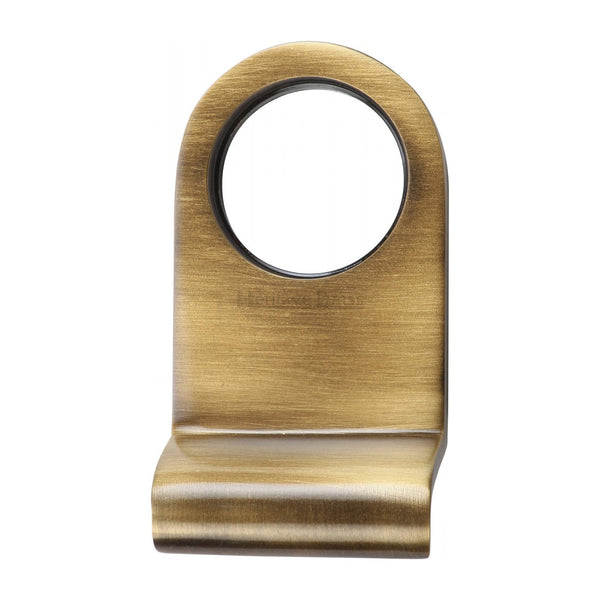 M Marcus - Heritage Brass, Round Cylinder Pull, Exterior Door Hardware, Cylinder Pulls