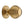 Reeded Cabinet Knob with Base by M Marcus - Heritage Brass
