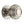 Reeded Cabinet Knob with Base by M Marcus - Heritage Brass