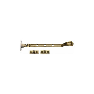 Casement Window Stay Spoon Pattern - Antique Brass - 203 mm