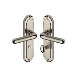 Vienna Door Handle on Plate by M Marcus - Heritage Brass