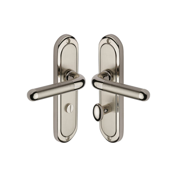 Vienna Door Handle on Plate by M Marcus - Heritage Brass